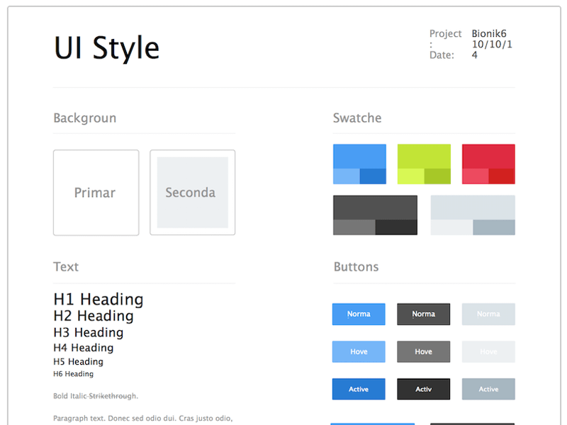 Ui Style Guide Sketch Freebie Download Free Resource For Sketch Sketch App Sources
