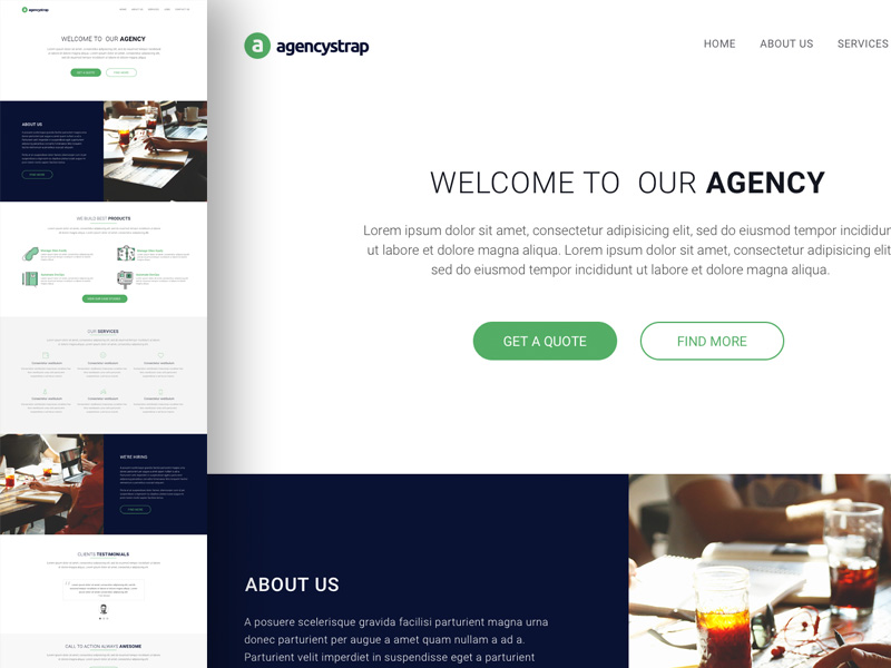 AgencyStrap Web Template