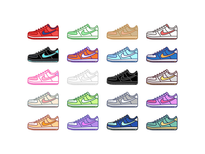 nike air force 1 drawing