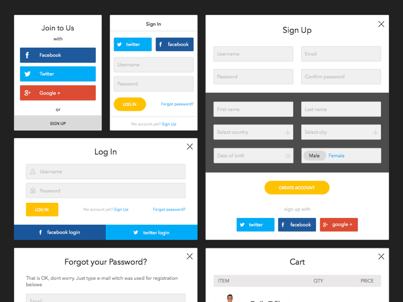 BetterDesk Landing Page Sketch freebie  Download free resource for Sketch   Sketch App Sources