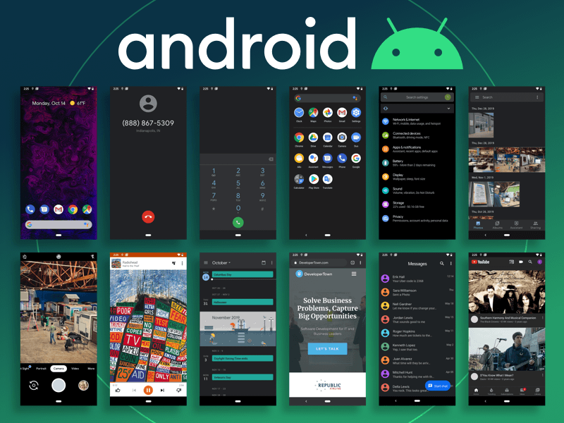 Android 10 UI Kit | Search by Muzli