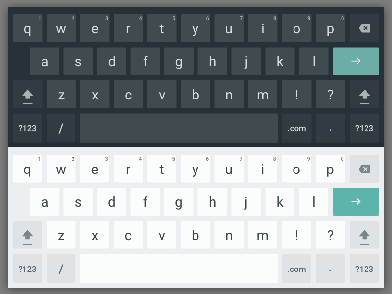 Android Tablet Keyboard