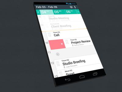 Android calendar project