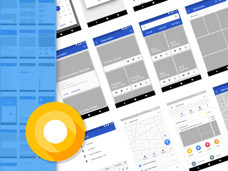 Android O GUI Kit Sketch freebie  Download free resource for Sketch   Sketch App Sources