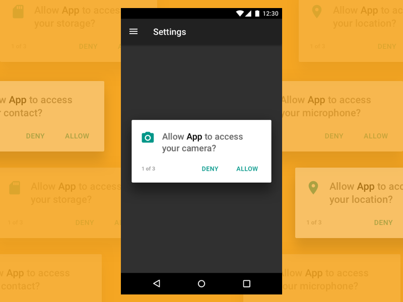 Android Permissions Template