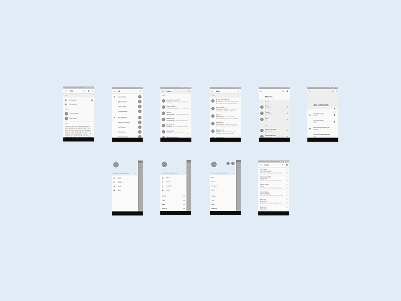 Android L Mobile Ui Template Sketch Freebie Download Free