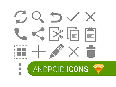 Android Icons Sketch freebie - Download free resource for ...