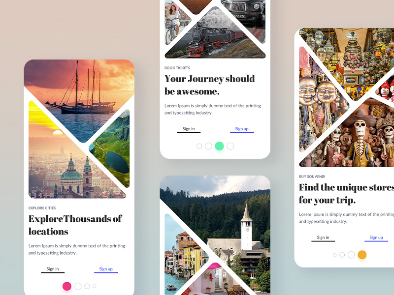 App Intro Screens Template Sketch freebie Download free resource for