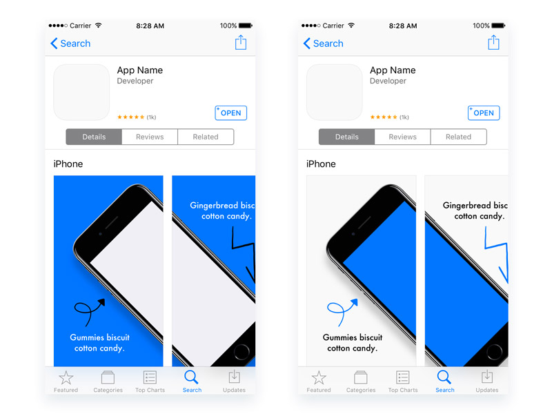 Available on The App Store Template