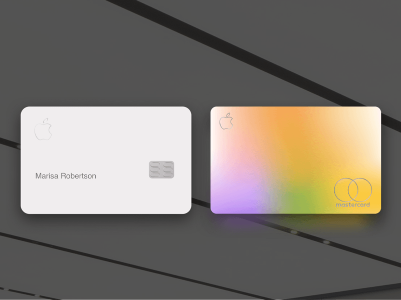 Apple Credit Card Template