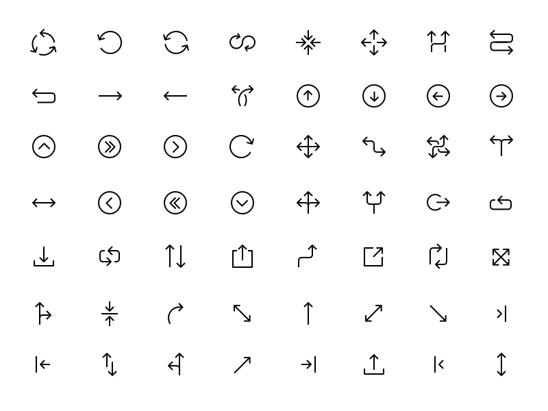 Arrows Icon Set