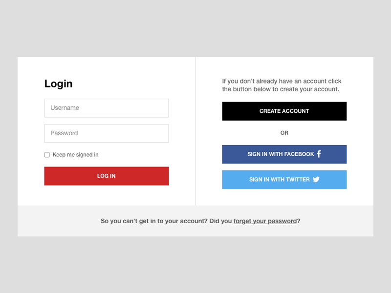 Login Form Sketch Freebie Download Free Resource For Sketch Sketch App Sources