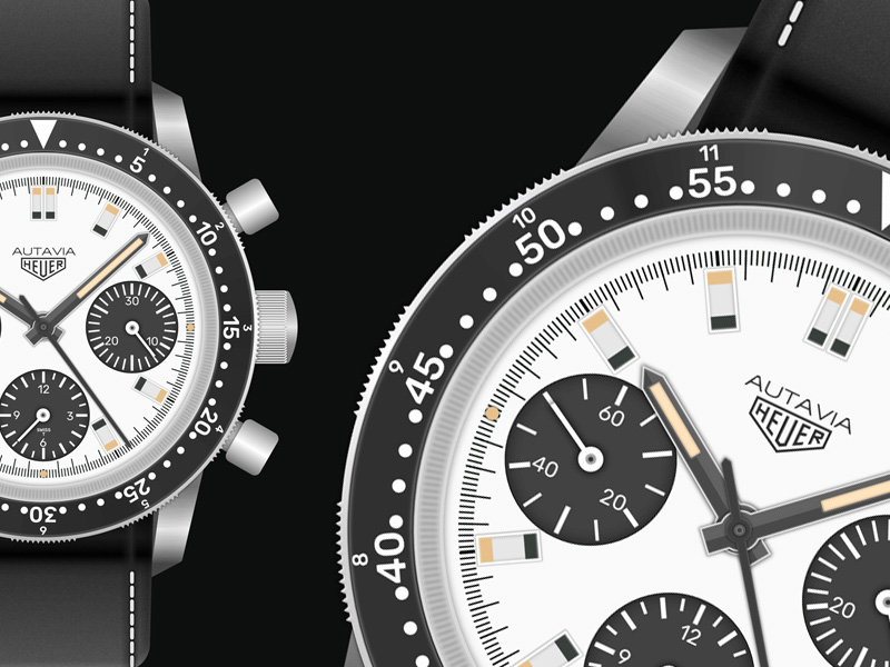 Heuer Autavia Wrist Watch Sketch freebie Download free resource for Sketch Sketch App Sources