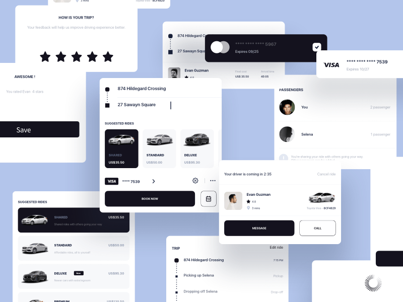 Ride App Components