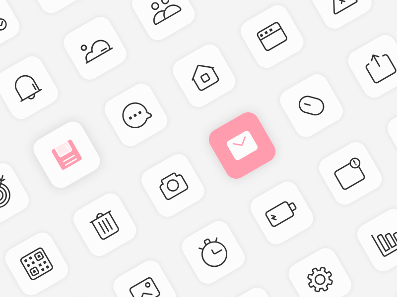 150 Minimal Interface Icons