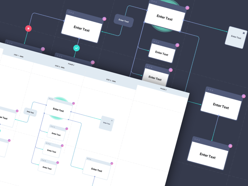 FREEBIE  Flowchart kit for Sketch by Greg Dlubacz on Dribbble