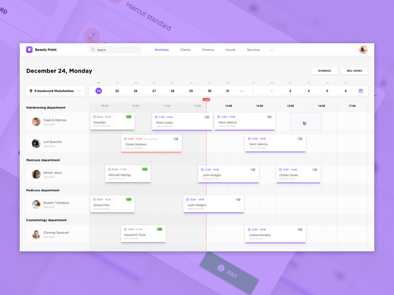 Beauty Point Dashboard