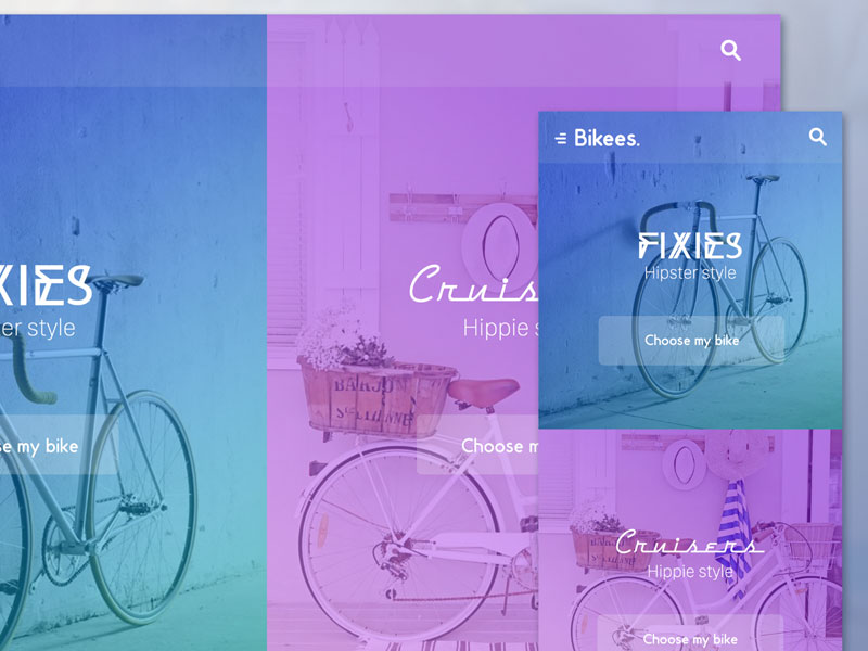Bikees - Web and Mobile Template