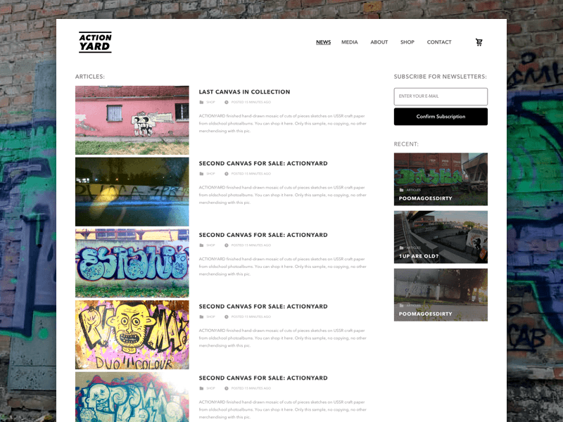 Graffiti Website Template