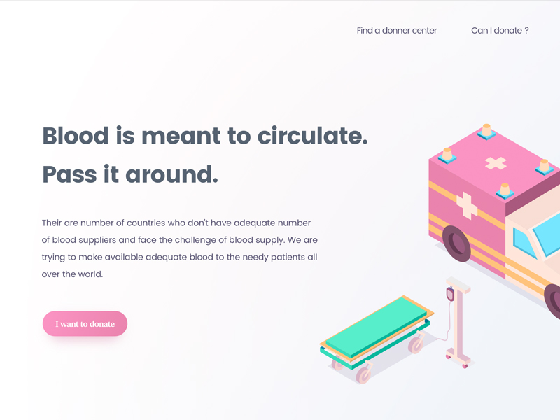 Blood Donation Landing Page