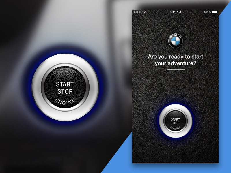 BMW Start Engine Button