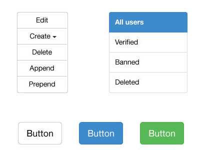 Bootstrap 3 Vector UI Kit