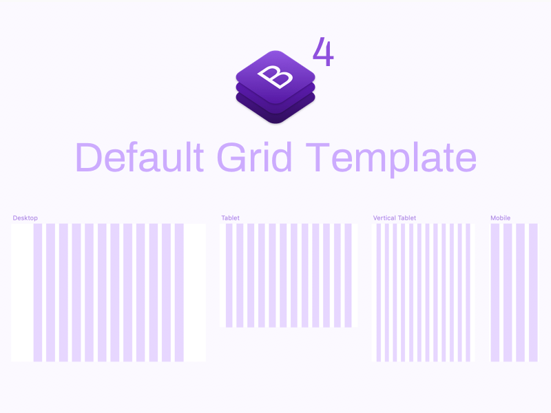 Bootstrap 4 Grid System Sketch freebie Download free resource
