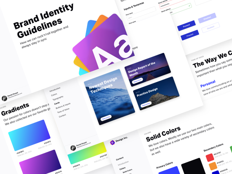 Free Brand Identity Guidelines Template Sketch