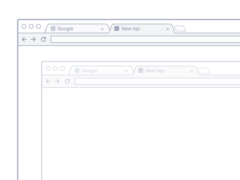 Chrome Mockup Wireframe