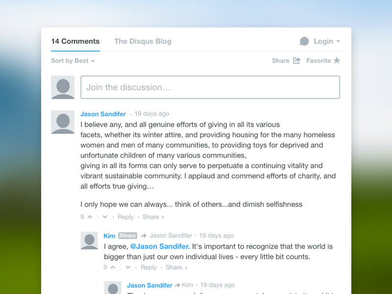 Disqus Comments