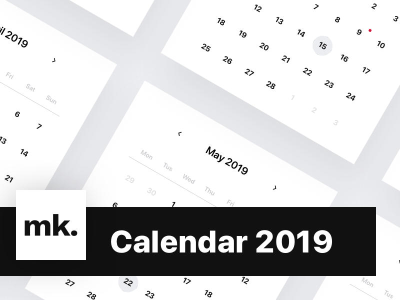 Calendar 2019