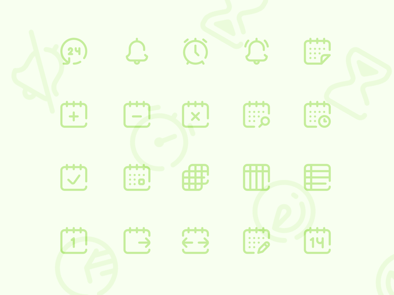 Calendar and Scheduling Icons