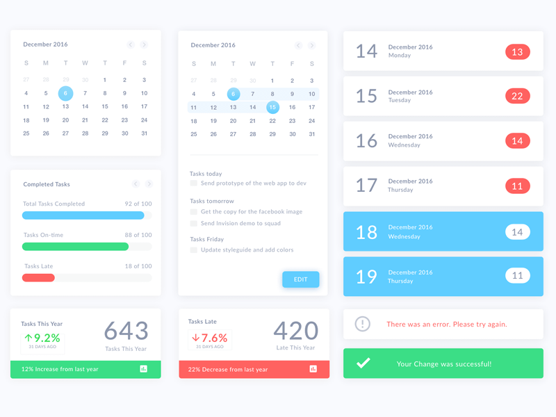 Calendar Web Widget Sketch Resource - Sketch UI Kits - Download Sketch  Resource