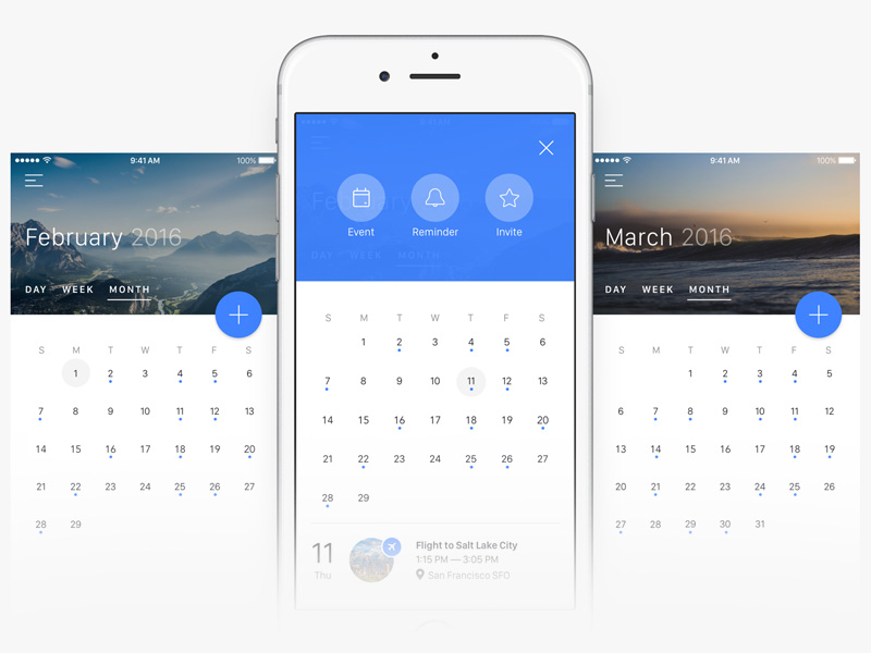 Calendar View Concept Sketch freebie Download free resource for