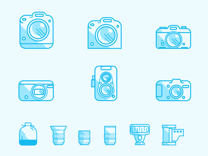 Camera Set Icons