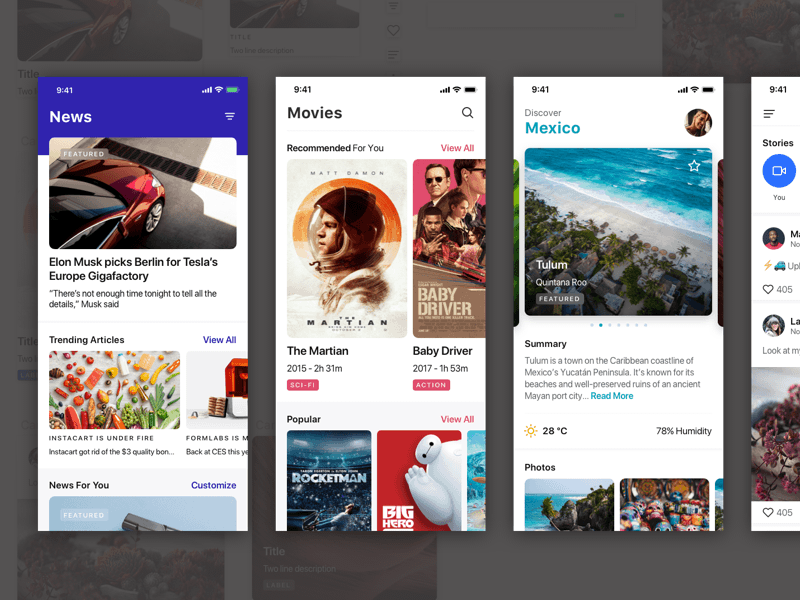 Card Kit With Auto Layout Sketch Freebie Download Free Resource For Sketch Sketch App Sources