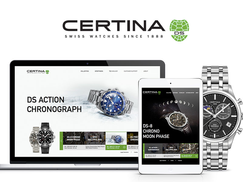 CERTINA Responsive Website Redesign
