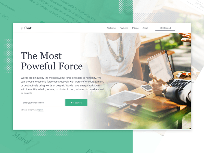 introduction to 5 landing page templates