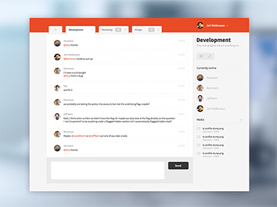 Bootstrap chat template