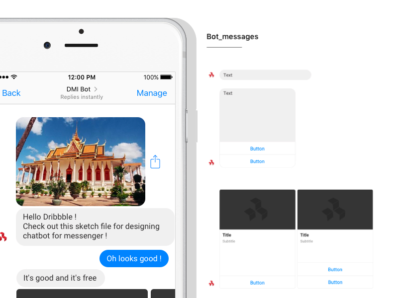 Chatbot Template Sketch Freebie Download Free Resource For Sketch Sketch App Sources