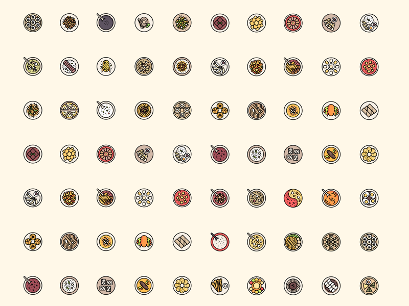 Chinese Cuisine Icons