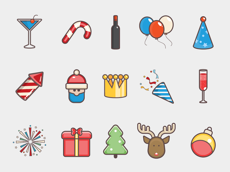 15 Christmas Icons