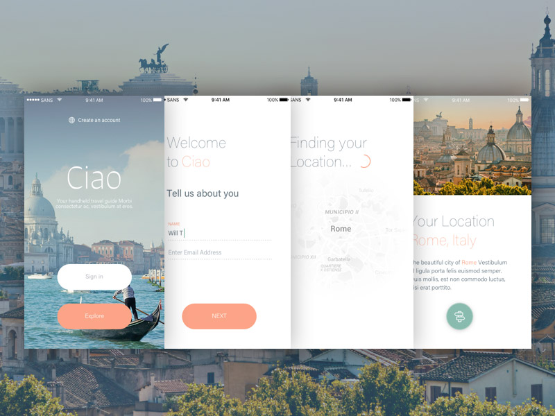 Ciao UI Kit Sample