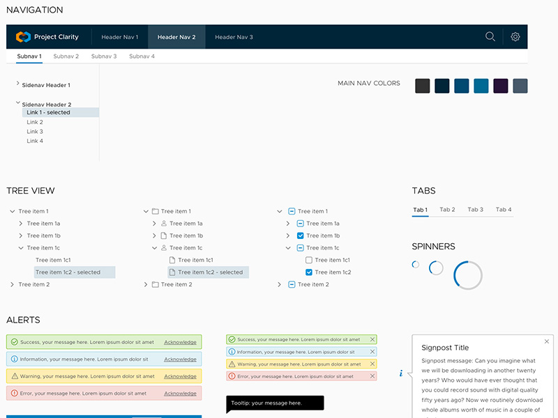 Clarity UI Template