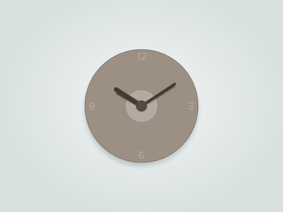 Brown Clock