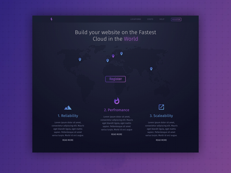 Cloud App Landing Page