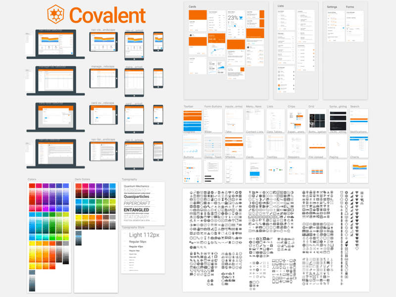 Covalent Material Design Template Sketch freebie  Download free resource  for Sketch  Sketch App Sources