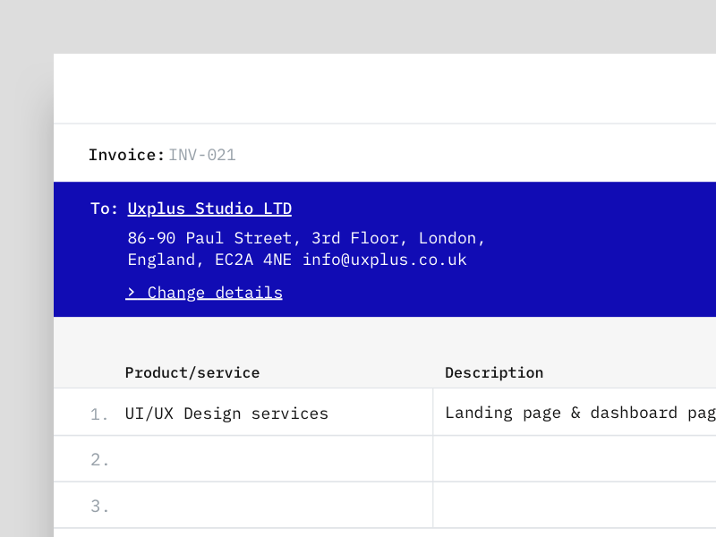 Create an Invoice Template