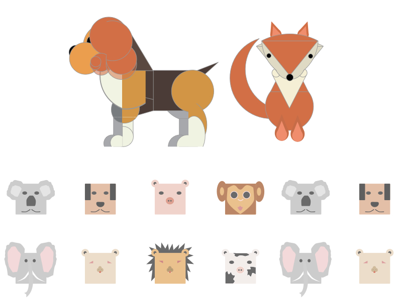 Wild Geometric Animals Sketch freebie - Download free resource for Sketch -  Sketch App Sources