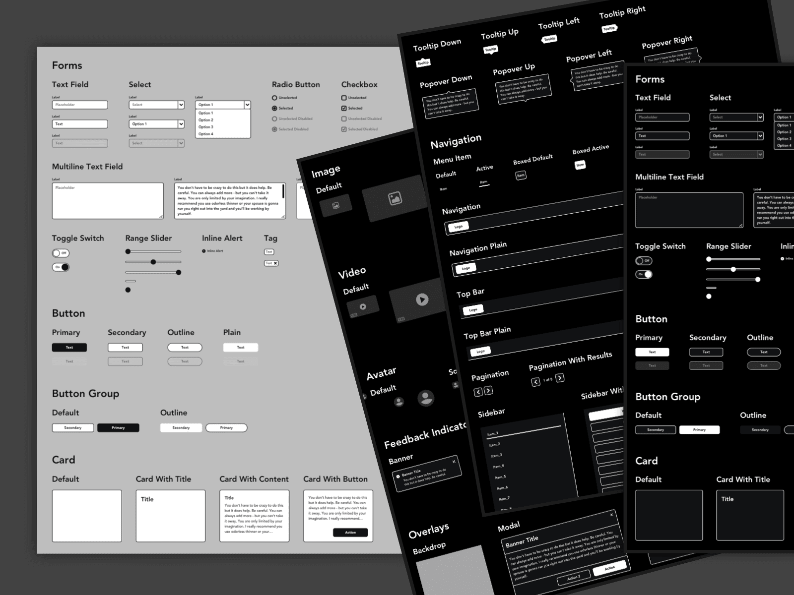 Wireframes idea #383: Simple Wireframing Kit